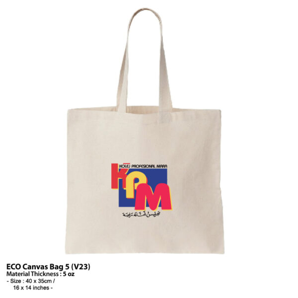 M - ECO CANVAS BAG 5 (V23)