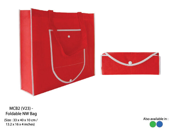 image (23) M B2 (V23) - FOLDABLE NON WOVEN BAG