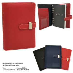 M PU ORGANIZER V23 (WITH OR WITHOUT PEN)
