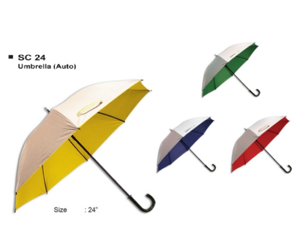 Y SC24 - SILVER COATED UMBRELLA