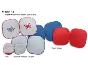 Y SSF10 - FRONT MIRROR SUN SHADE WITH COVER