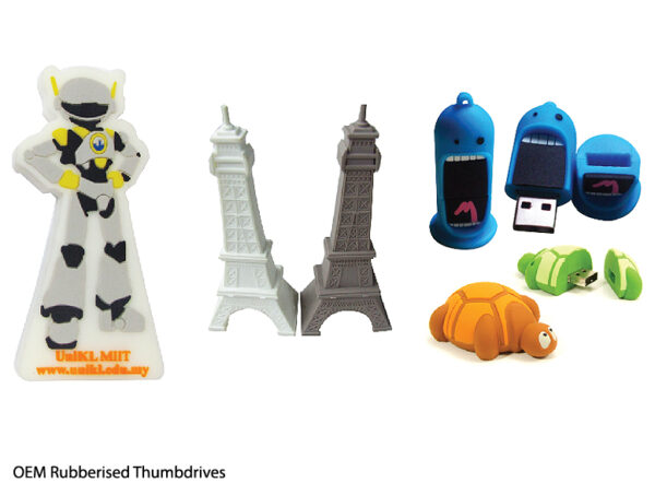 M OEM RUBBERISED THUMBDRIVES