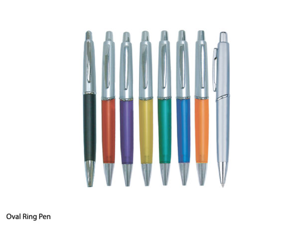 M Plastic Oval Ring Pen