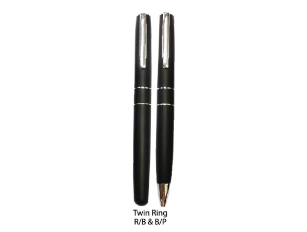 M METAL TWIN RING BALL PEN / ROLLER PEN