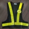 S SAFETY VEST V-NETTING BLACK C/W YELLOW REFLECTOR