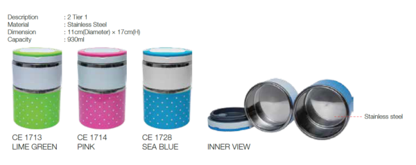 B CE17 - CATERING EQUIPMENT SET STAINLESS STEEL 2 TIER 1