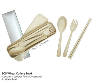 B ECO WHEAT CUTLERY SET 6