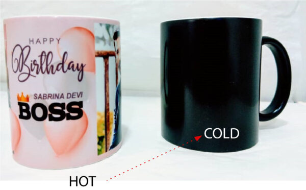 Magic Mug 1 MAGIC MUG 11OZ - BLACK GLOSSY