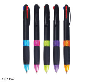 M PEN  - 3 IN 1 PLASTIC PEN