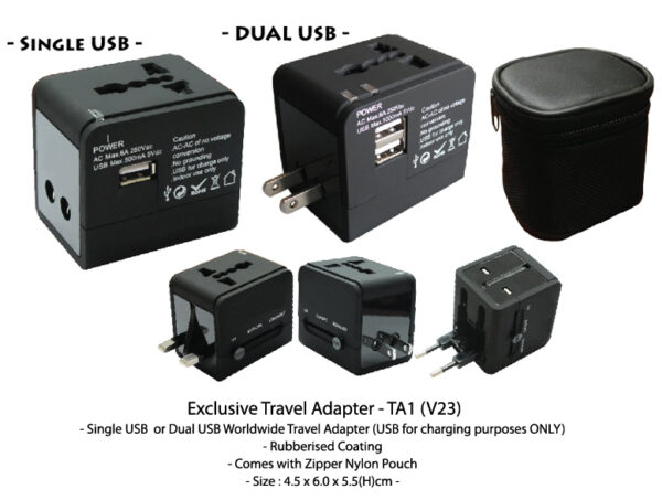 M EXCLUSIVE TRAVEL ADAPTER - TA1 (V23)