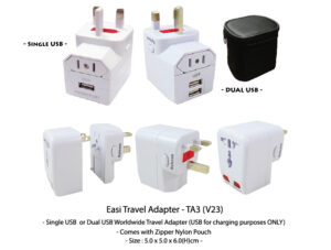M EASI TRAVEL ADAPTER - TA3 (V23)