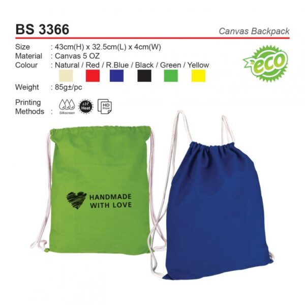 AD BS 3366 CANVAS BACKPACK