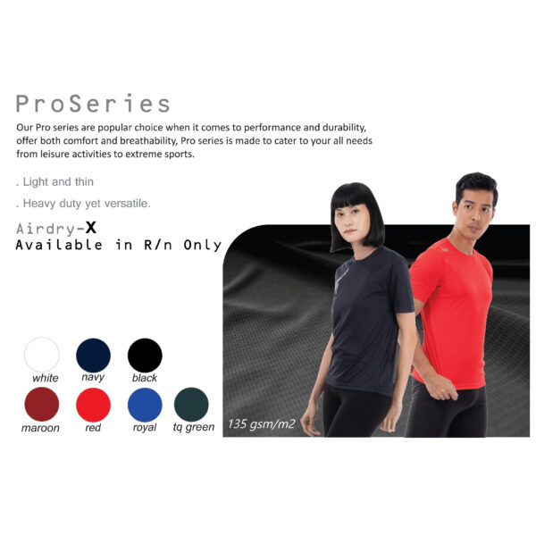 AIRDRY PROSERIES - ADULT AIRDRY 100% MICROFIBER TEE