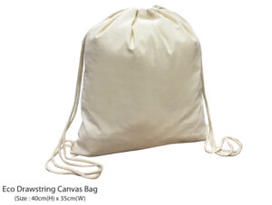M ECO DRAWSTRING CANVAS BAG (ECODSCB)