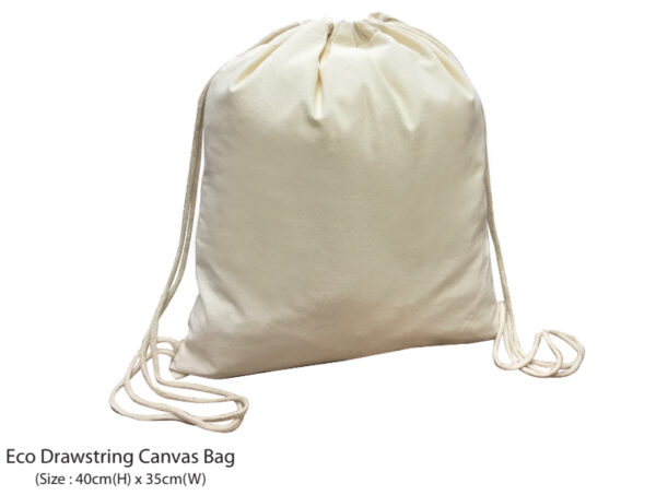 M ECO DRAWSTRING CANVAS BAG (ECODSCB)