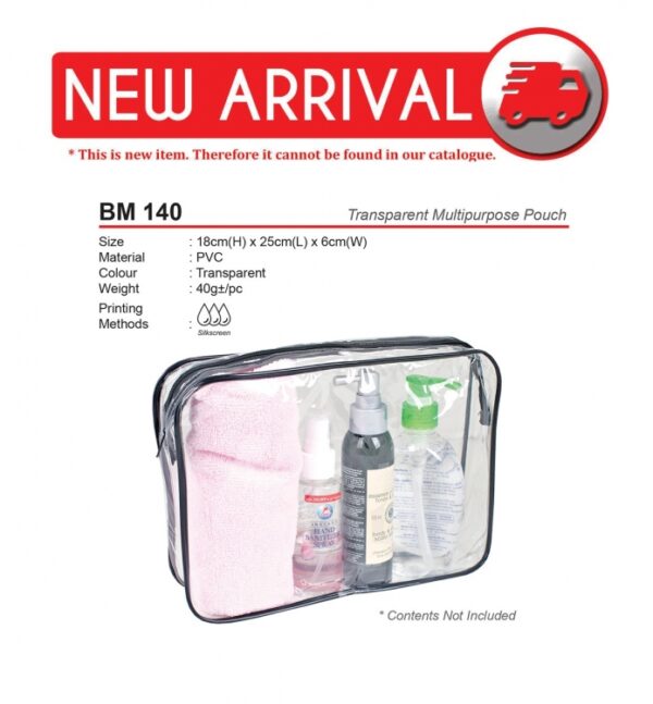 AD BM 140 Transparent Multipurpose Pouch