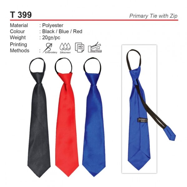AD T 399 PRIMARY TIE WITH ZIP