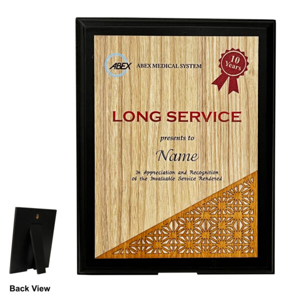 T Modern Wooden Plaque - 7470