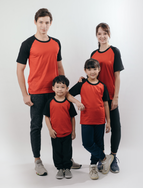 ENZO - 1028 RAGLAN ROUND NECK SHORT SLEEVE T-SHIRT (FAMILY TEE)