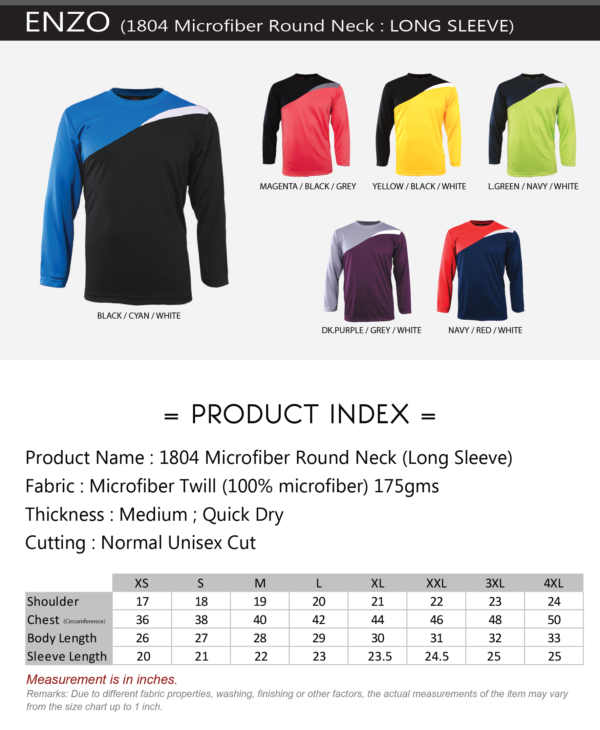 ENZO - 1804 CUT & SEW ROUND NECK