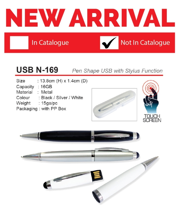 AD USB N-169 PEN SHAPE USB WITH STYLUS FUNCTION