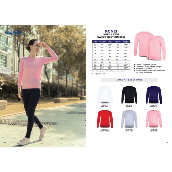 ULTIFRESH - RGN21 BEAM LONG SLEEVE SWEAT SHIRT