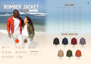 ULTIFRESH - UVJ01 ULTIFRESH BOMBER ZIP UP JACKET (UNISEX)