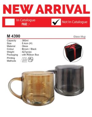 M 4390 Glass Mug AD M 4390 GLASS MUG