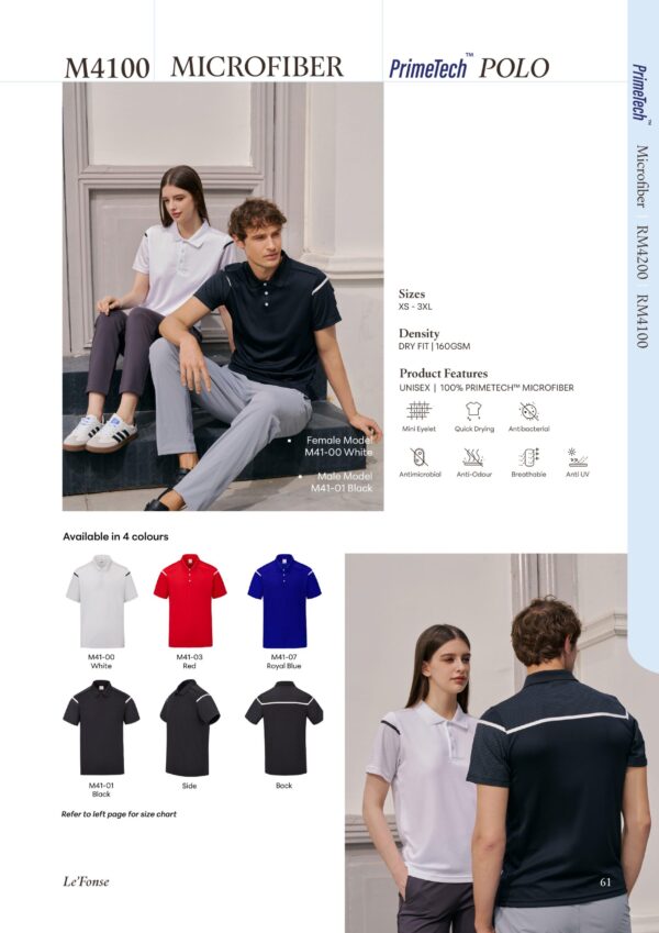 Le'fonse - M4100 Microfiber Polo (160gsm)