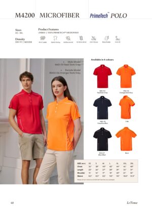 LE'FONSE - M4200 MICROFIBER POLO (160GSM)