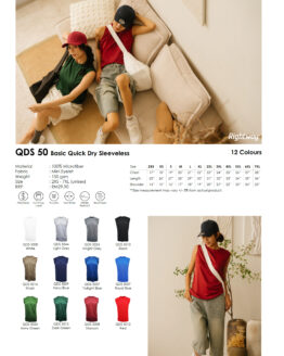 Rightway - QDS 50 Basic Quick Dry Sleeveless T-Shirt (150gsm)