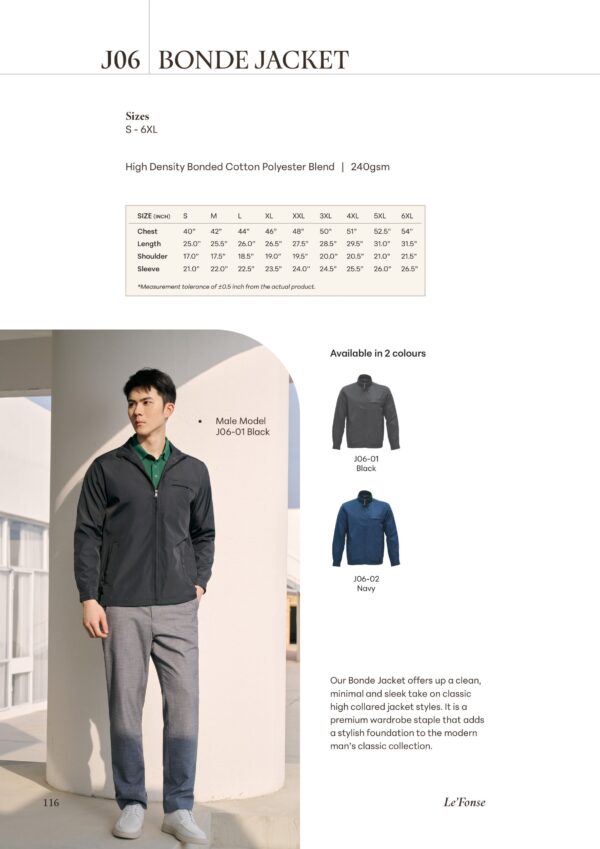 Le'fonse - J06 Bonde Jacket (240gsm)