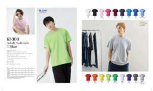 GILDAN - 63000 SOFTSTYLE ADULT CREW NECK T-SHIRT 100% COTTON (150GSM)