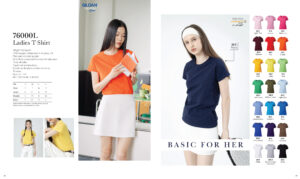 GILDAN - 76000L PREMIUM COTTON ADULT LADIES T-SHIRT 100% COTTON (180GSM)