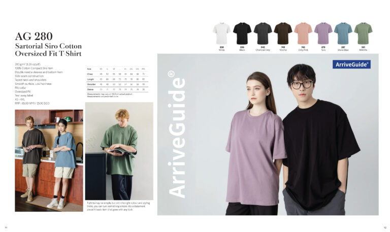 ARRIVE GUIDE - AG280 SUPREME SIRO COTTON OVERSIZED FIT T-SHIRT