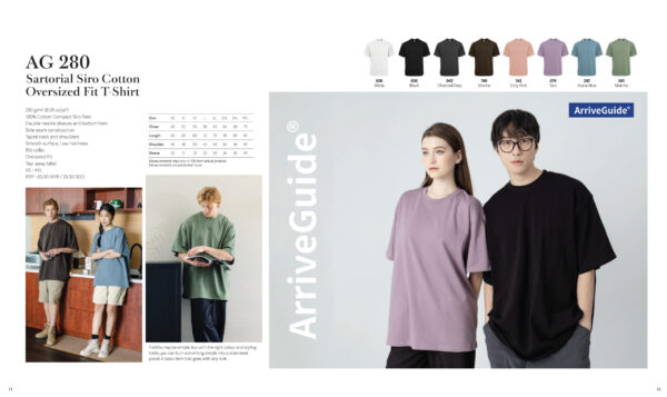 ARRIVE GUIDE - AG280 SUPREME SIRO COTTON OVERSIZED FIT T-SHIRT