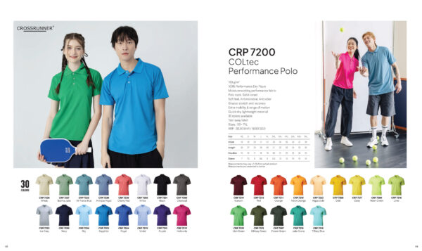 CROSSRUNNER - CRP7200 COLTEC PERFORMANCE POLO (160GSM)