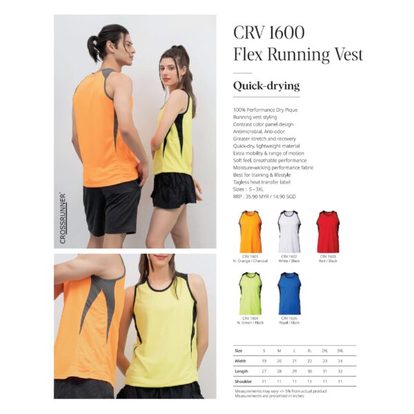 CROSSRUNNER - CRV1600 FLEX RUNNING VEST
