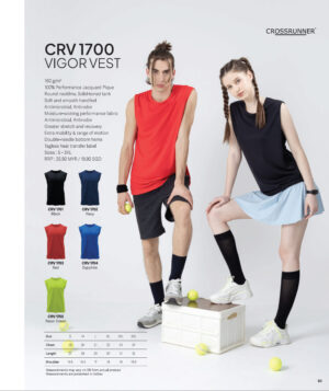 CROSSRUNNER - CRV1700 VIGOR VEST (160GSM)