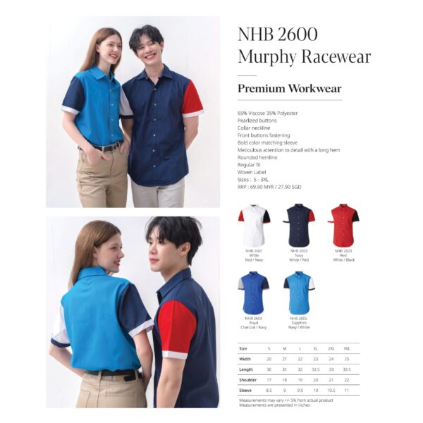 NORTH HARBOUR - NHB2600 MURPHY RACEWEAR PREMIUM RACEWEAR