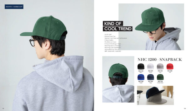 NORTH HARBOUR - NHC1200 SNAPBACK ACRYLIC TWILL
