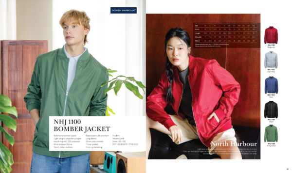 NORTH HARBOUR - NHJ1100 BOMBER JACKET