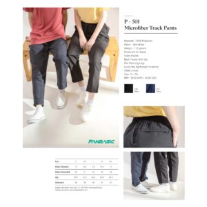 PANBASIC - P-501 MICROFIBER TRACK PANTS