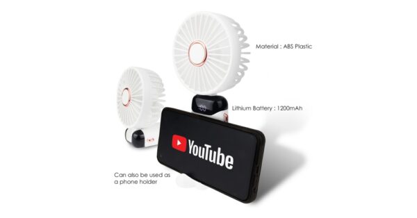 AD RF 657 PORTABLE RECHARGEABLE MINI FAN