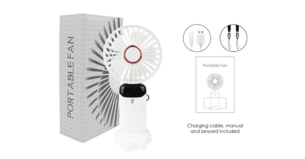 AD RF 657 PORTABLE RECHARGEABLE MINI FAN