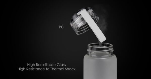 IH - AUSTIN - FROSTED GLASS BOTTLE