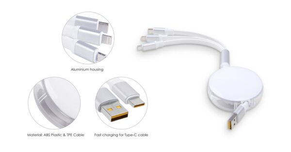 IH - FLEXA - RETRACTABLE FAST-CHARGING CABLE