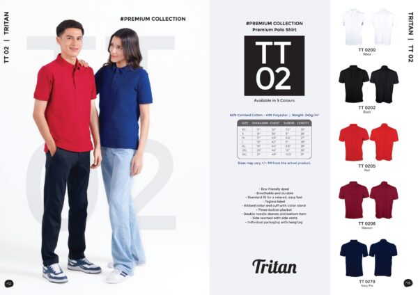 OREN - TT 02 PREMIUM POLO SHIRT (240GSM)