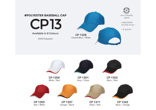 CP13 (2025) OREN - CP 13 POLYESTER BASEBALL CAP