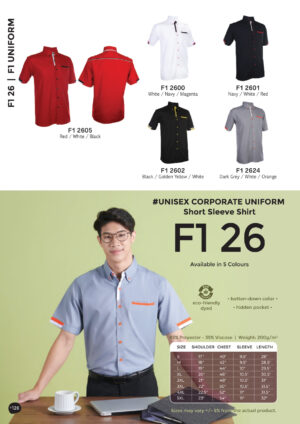 OREN - F1 26 / F1 27 CORPORATE UNIFORM SHIRT (UNISEX & FEMALE)